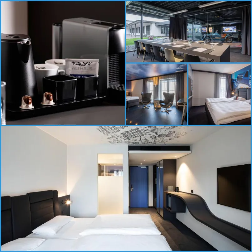 V8 Hotel Koln at MOTORWORLD hotel main view