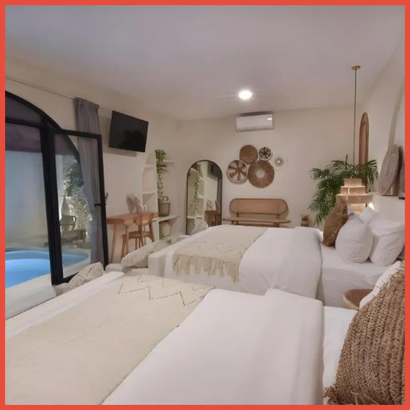 Bohemian Jogja Villas with Private Pool hotel room