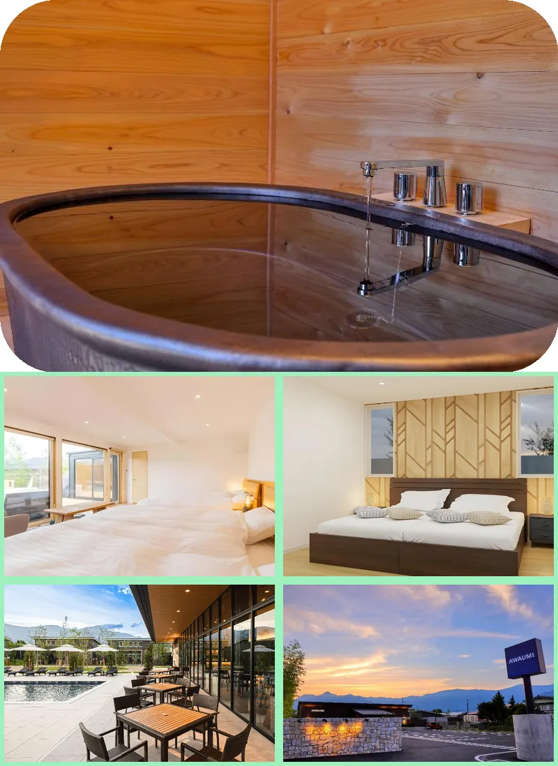 AWAUMI Fujikawaguchiko Resort hotel main view