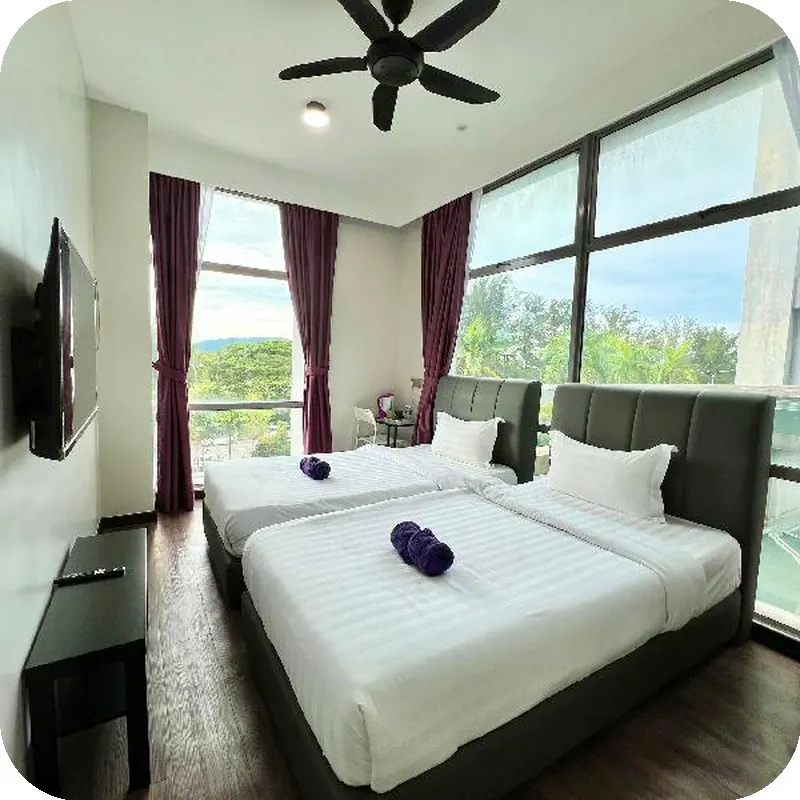 New Margo Hotel KK hotel room