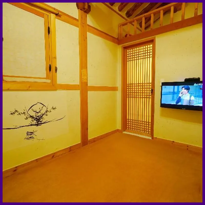 jeonjuhanog baggane - halinteugga, hanogmaeul jungsim, hanboghalin hotel room