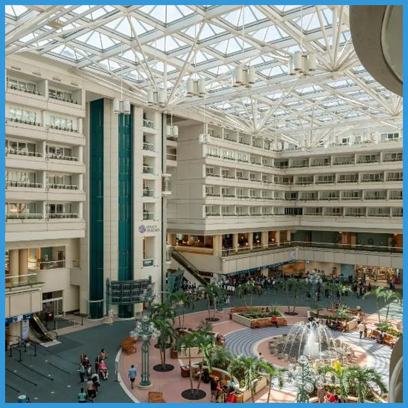 Hyatt Regency Orlando Intl Airport hotel view