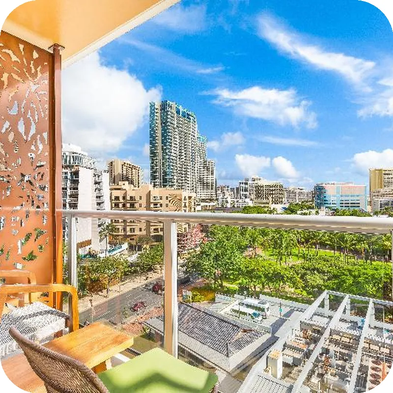 Luana Waikiki Hotel & Suites hotel view